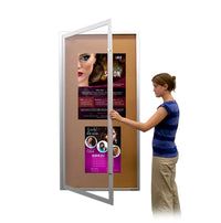 Extra Large Indoor Enclosed Bulletin Board Display Cases | XL Single Locking Door "SwingCase" 15+ Sizes