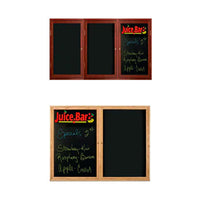 Indoor Enclosed Wood Framed Marker Boards 2 and 3 Door
