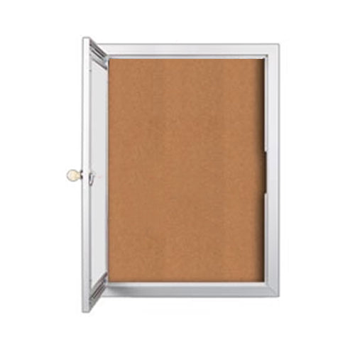 SwingCase Indoor Enclosed Menu Display Cases with LED Lighting + Lockable Metal Cabinet in 12 Sizes