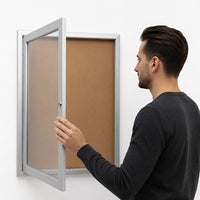 Indoor Enclosed Menu Cases (Radius Edge) - Restaurant Menu Display