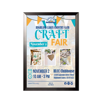 16x24 Poster Frame (SwingFrame Carbon Steel Poster Display)