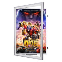 27x40 Movie Poster Frame | Metal Framed, Swing Open Poster Display SwingFrame in 5 Metal Finishes