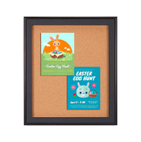 Designer Metal 30" x 30" Enclosed Bulletin Board SwingFrames