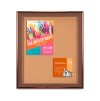 Designer Metal 42" x 42" Enclosed Bulletin Board SwingFrames