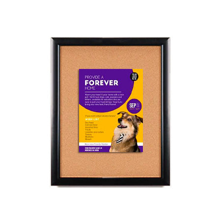 Super Wide-Face 8.5x14 Enclosed Bulletin Board SwingFrames | Metal Frame