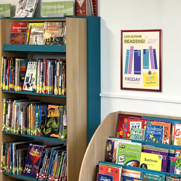 SwingFrame Designer 11x14 Frame with 3-Step Wood #353 Profile | Swing Open, Quick Change