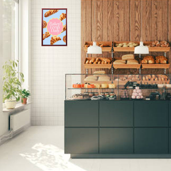 8.5x14 Wood Frame (353) Poster Display SwingFrames