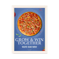 8.5x14 Wood Frame (353) Poster Display SwingFrames