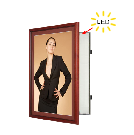 SwingFrame Wood 353 Decor Edge-Lit LED Light Boxes