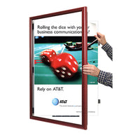 SWING-OPEN & SWING CLOSE FOR EASY POSTER CHANGES