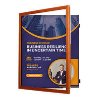 8.5x14 Wood Frame (361) Poster Display SwingFrames