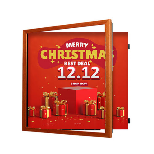 24x24 Wood Frame (361) Poster Display SwingFrames