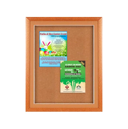 Designer Wood 11" x 14" Enclosed Bulletin Board SwingFrames