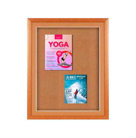 Designer Wood 12" x 18" Enclosed Bulletin Board SwingFrames