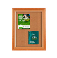 Designer Wood 20" x 20" Enclosed Bulletin Board SwingFrames