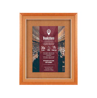 Designer Wood 20 x 30 Enclosed Bulletin Board SwingFrame with Swing Open, Changeable Framing