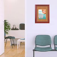 Designer Wood 20 x 30 Enclosed Bulletin Board SwingFrame with Swing Open, Changeable Framing