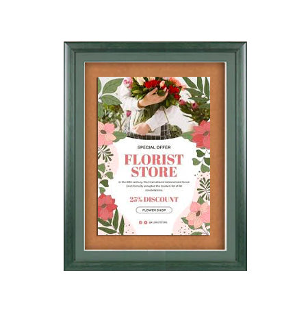 Designer Wood 27" x 40" Enclosed Bulletin Board SwingFrames