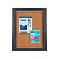 Designer Wood 32" x 44" Enclosed Bulletin Board SwingFrames