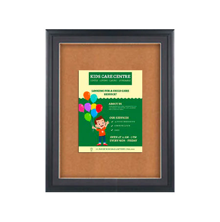 Designer Wood 8.5" x 14" Enclosed Bulletin Board SwingFrames