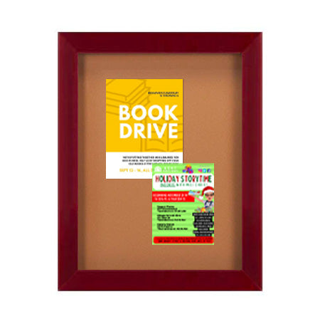 Wide-Wood 24" x 30" Enclosed Bulletin Board SwingFrames