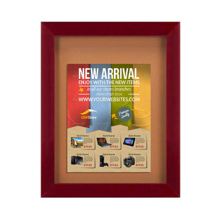 Wide-Wood 27" x 40" Enclosed Bulletin Board SwingFrames