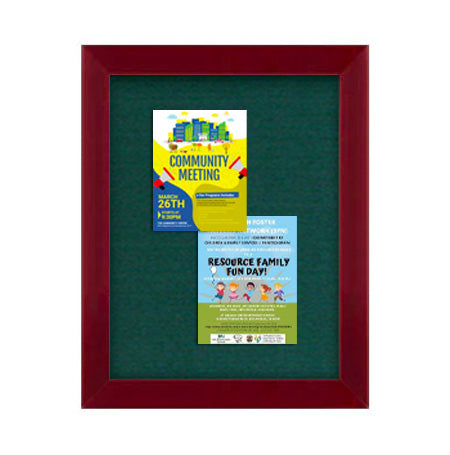 Wide-Wood 8 1/2" x 11" Enclosed Bulletin Board SwingFrames