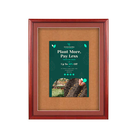 Extra Large Designer Wood Enclosed Bulletin Cork Board SwingFrames 18x36