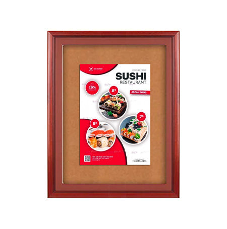 Extra Large Designer Wood Enclosed Bulletin Cork Board SwingFrames 36x60