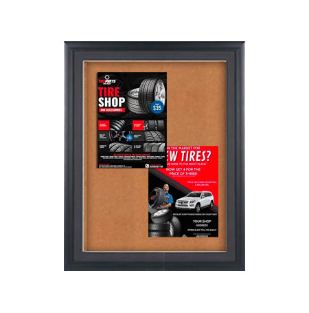 Extra Large Designer Wood Enclosed Bulletin Cork Board SwingFrames 36x72