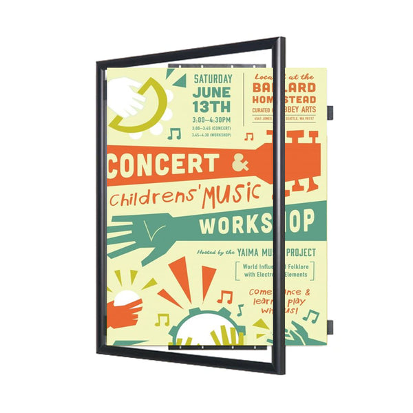 12x18 Poster Frame (SwingFrame Wide-Face Poster Display)