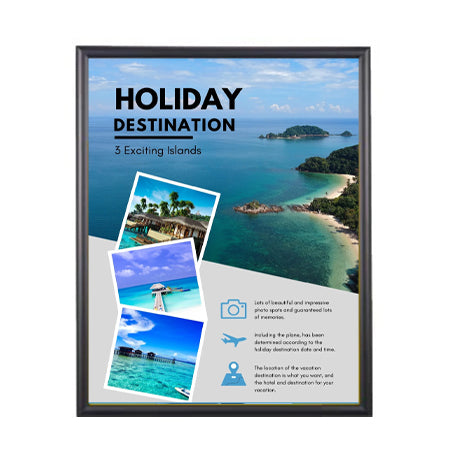 36x48 Poster Frame | SwingFrame Wide-Face Poster Display