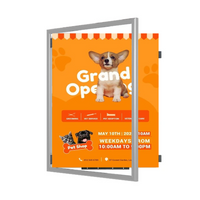 36x42 Large Poster Frame Wide-Face Poster Display SwingFrame