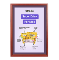 Wood 353 Poster Display SwingFrames 12x24 with Matboard