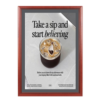 Wood 353 Poster Display SwingFrames 14x22 with Matboard