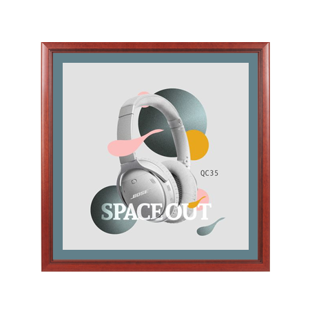 Wood 353 Poster Display SwingFrames 16x16 with Matboard