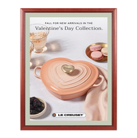 Wood 353 Poster Display SwingFrames 17x22 with Matboard