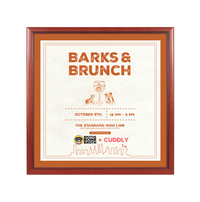 Wood 353 Poster Display SwingFrames 18x18 with Matboard