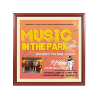 Wood 353 Poster Display SwingFrames 20x20 with Matboard