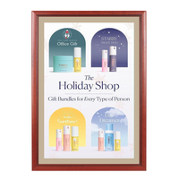 Wood 353 Poster Display SwingFrames 9x12 with Matboard