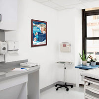 Wood 361 Poster Display SwingFrames 11x17 With Matboard