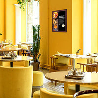 Wood 361 Poster Display SwingFrames 16x16 With Matboard