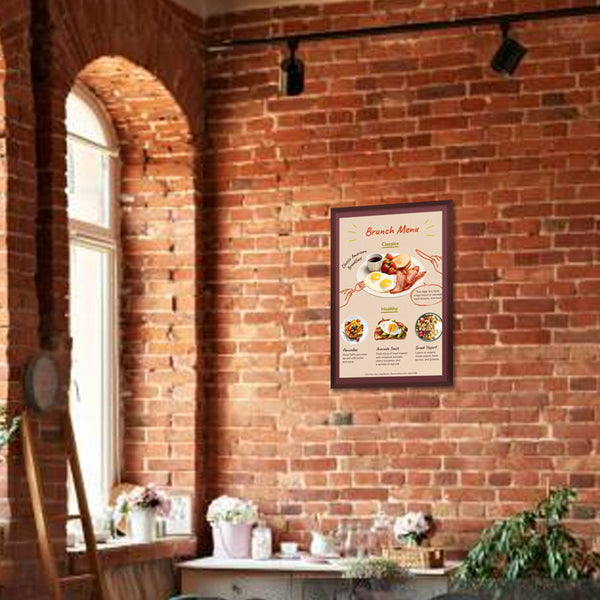 Wood 361 Poster Display SwingFrames 16x20 With Matboard