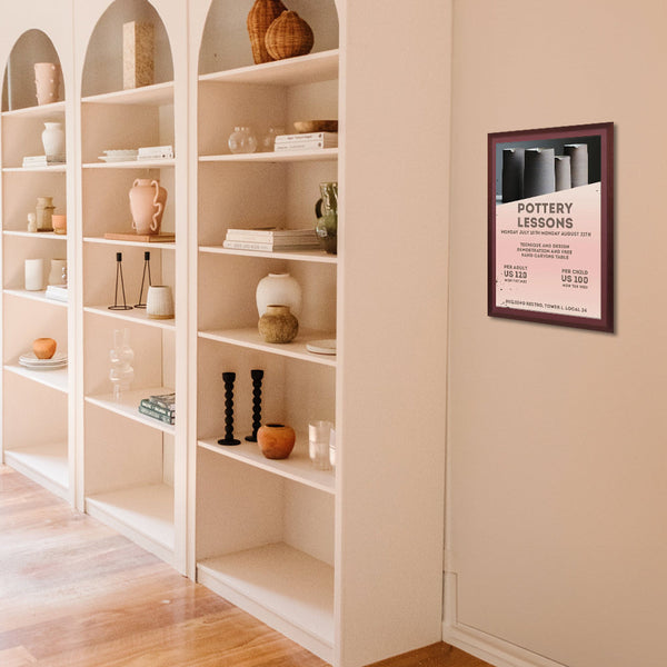 Wood 361 Poster Display SwingFrames 18x24 With Matboard