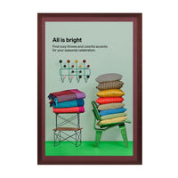 Wood 361 Poster Display SwingFrames 20x20 With Matboard