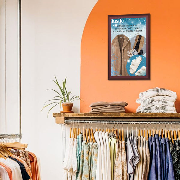 Wood 361 Poster Display SwingFrames 20x28 With Matboard