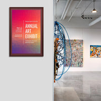 Wood 361 Poster Display SwingFrames 24x48 With Matboard