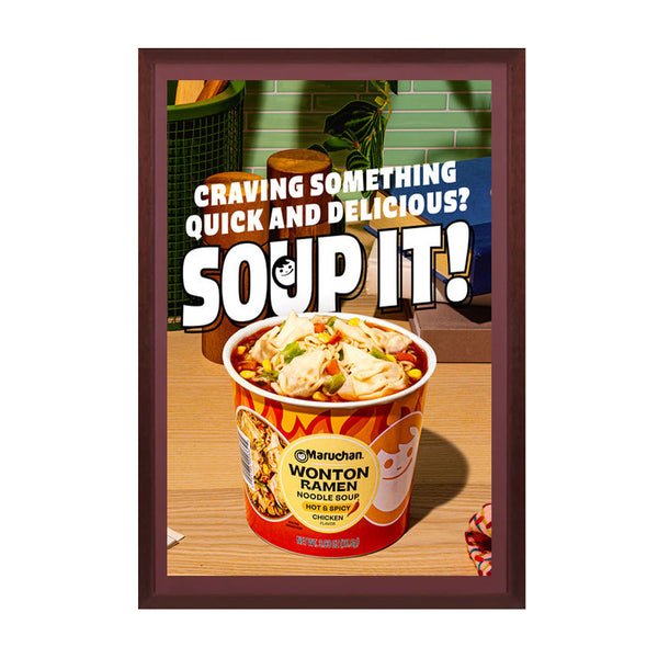 Wood 361 Poster Display SwingFrames 36x42 With Matboard