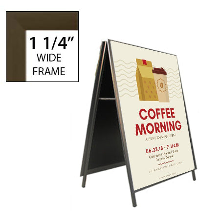 A-Frame 30x40 Sign Holder | Snap Frame 1 1/4" Wide