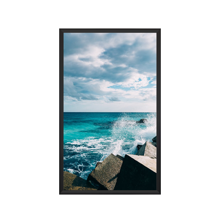 Extra Large and Deep 48x60 Poster Snap Frame with 1 5/8" Wide Metal Profile for Mounted Graphics on 3/8" and 1/2" Thick Boards